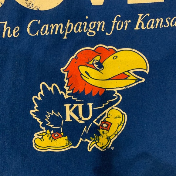 Blue Kansas Jayhawks Far Above T-Shirt - Picture 2 of 5